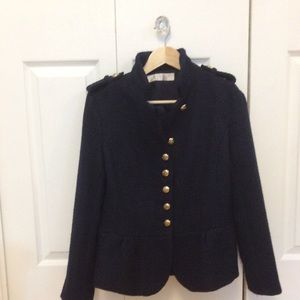 Boston Proper Boucle Military Style Jacket